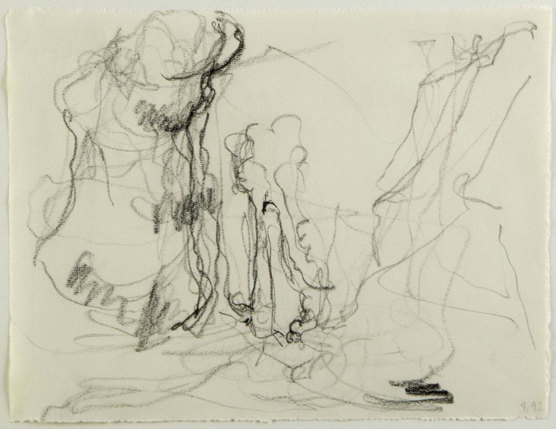 Plas, Nicole van den. 1943 Mol - Ostende Kompositionen. 6 Bleistiftzeichn. Bis 24,5 x - Bild 5 aus 8