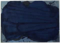 Geier, Helmut. 1966 Meran Ohne Titel. Acryl. 50 x 70 cm. Verso auf einem Aufkleber typ