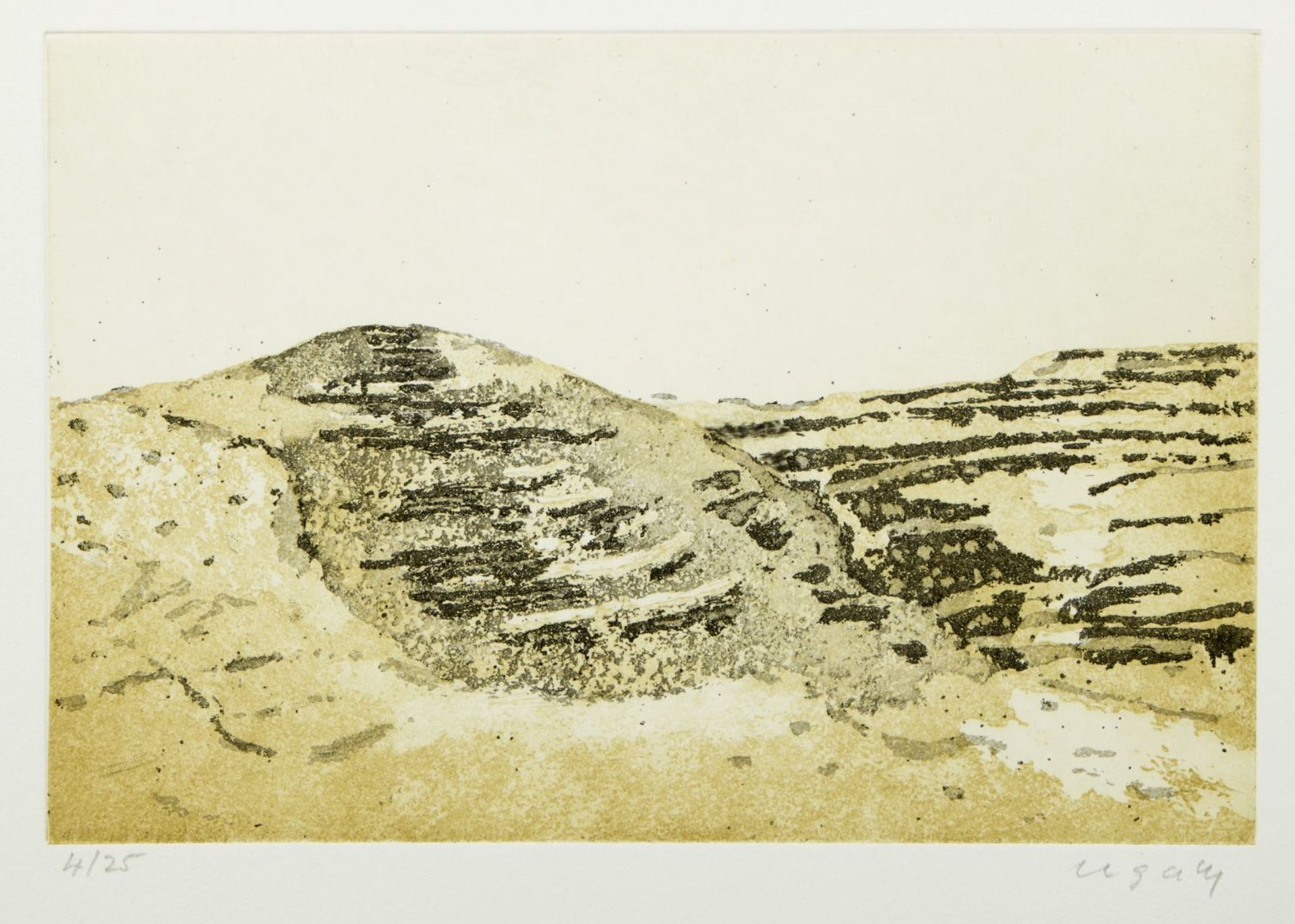 Legath, Andreas. 1961 Kolbermoor Terra Sarda. 6 Radierungen. Sign. 42 x 55 cm. In Orig.-Mappe - Bild 4 aus 4
