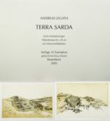Legath, Andreas. 1961 Kolbermoor Terra Sarda. 6 Radierungen. Sign. 42 x 55 cm. In Orig.-Mappe