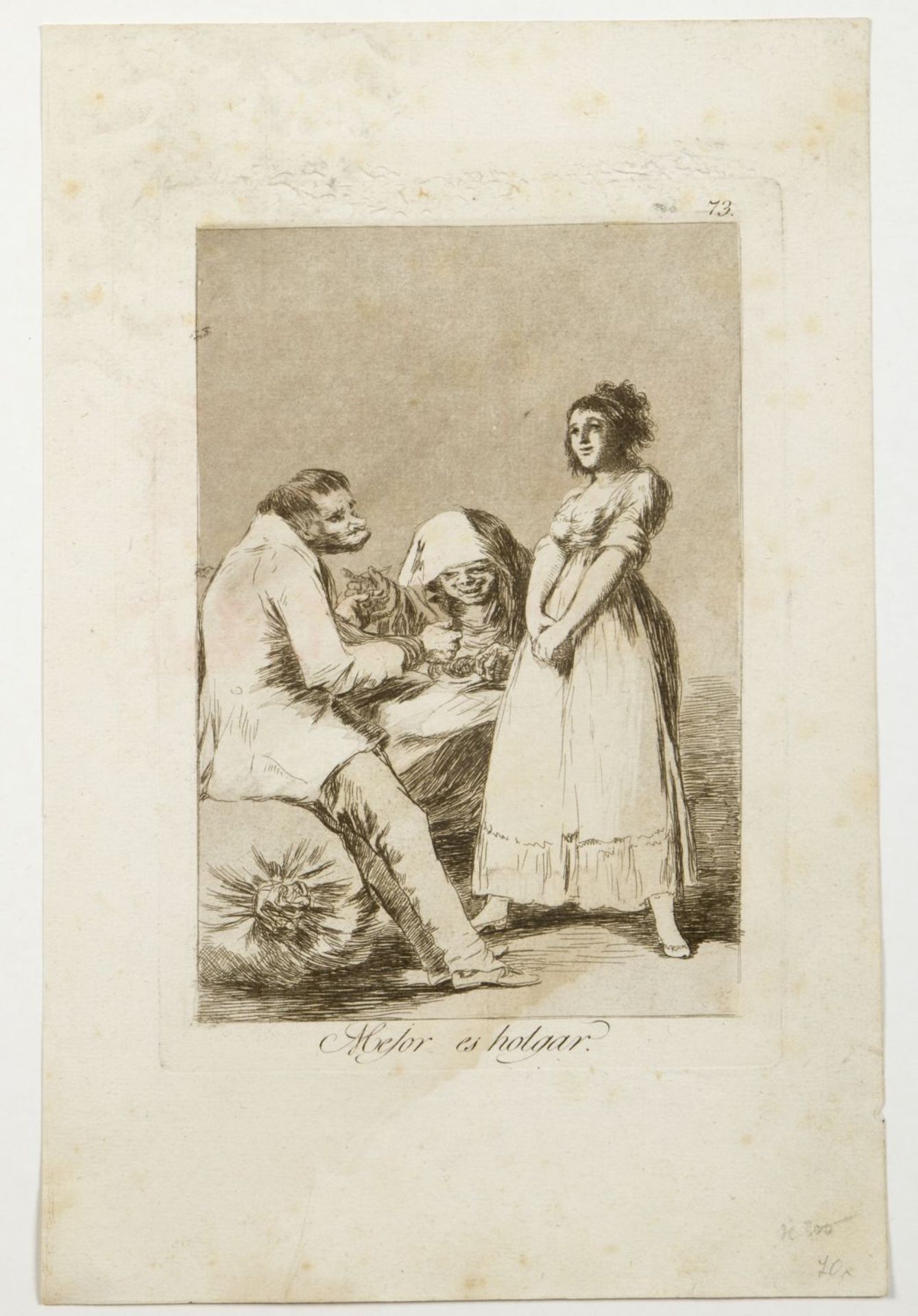 Goya Caprichoa. 10 Heliogravuren nach den Radierungen. Bis 21,5 x 15 cm. - Image 2 of 9