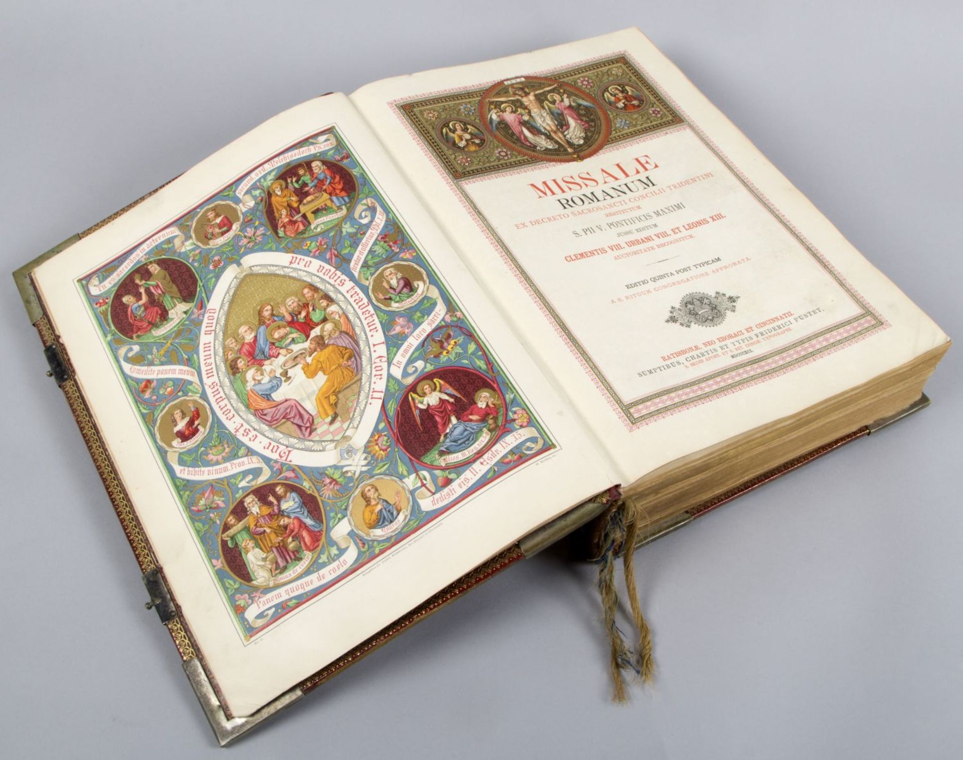 Missale Romanum Ex decreto sacrosancti concilii tridentini. Rgbg., N.Y., Cincinnati, 1891. - Bild 3 aus 3