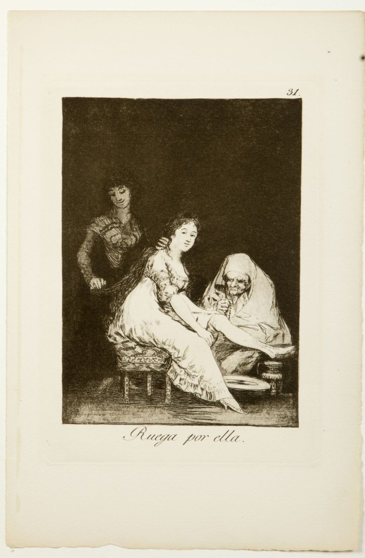 Goya Caprichoa. 10 Heliogravuren nach den Radierungen. Bis 21,5 x 15 cm. - Bild 8 aus 9