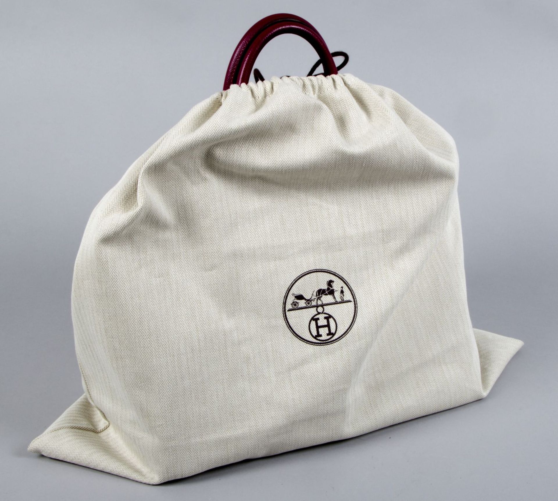 Hermès ''Birkin Bag 35'' Kalbsleder in Fuchsia mit weißer Naht. Beschläge mit Palladiumauflage. Trap - Bild 10 aus 10