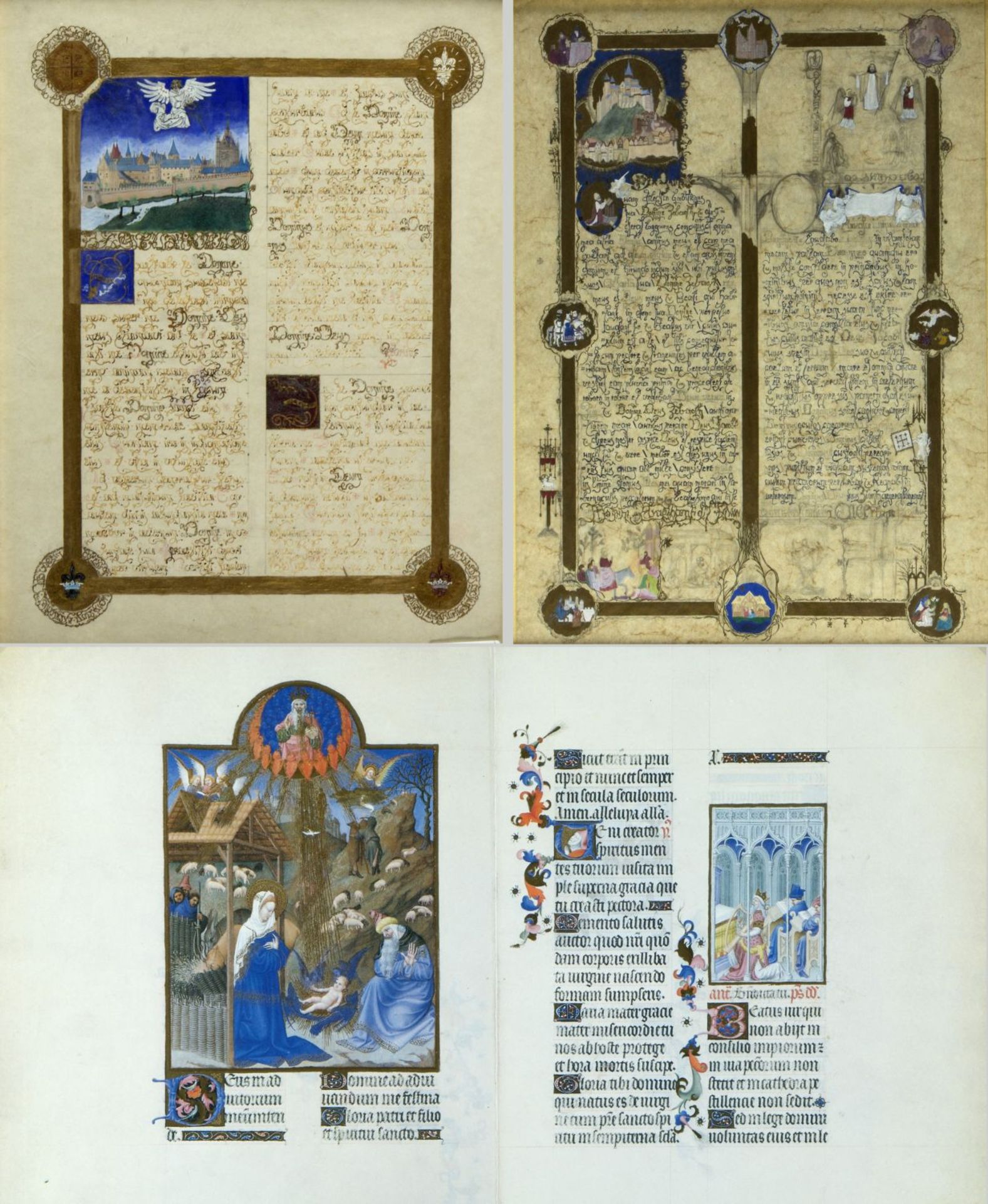Frankreich, 20. Jh. Kopie eines Blattes aus einem Stundenbuch (?) mit der Darstellung des Mont Saint