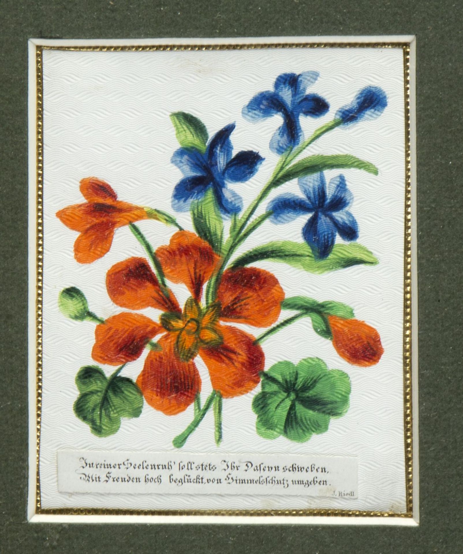 Dekorative Graphik Pflanzen. Frauen im Bade. Poesiealbum u.a. 10 versch. Techn. Bis 20,5 x 15,5 cm. - Image 5 of 5
