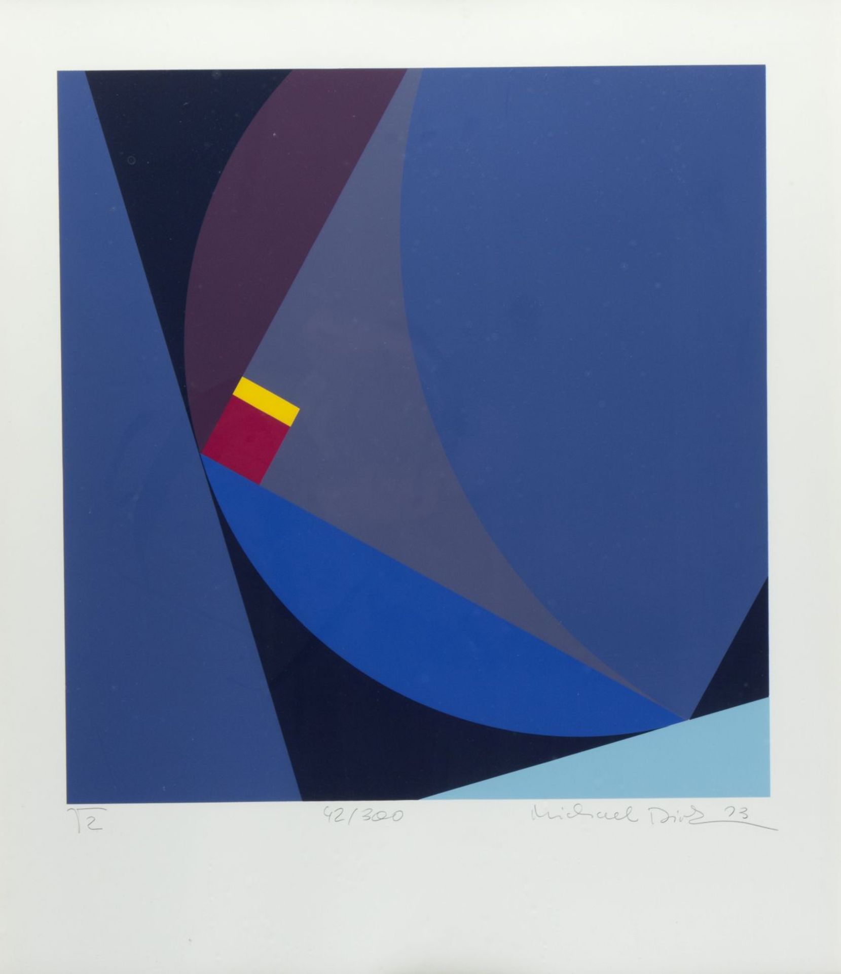 Dirk, Michael Kompositionen. 3 Farbserigraphien. Sign. 42 x 40 cm. - Image 4 of 4