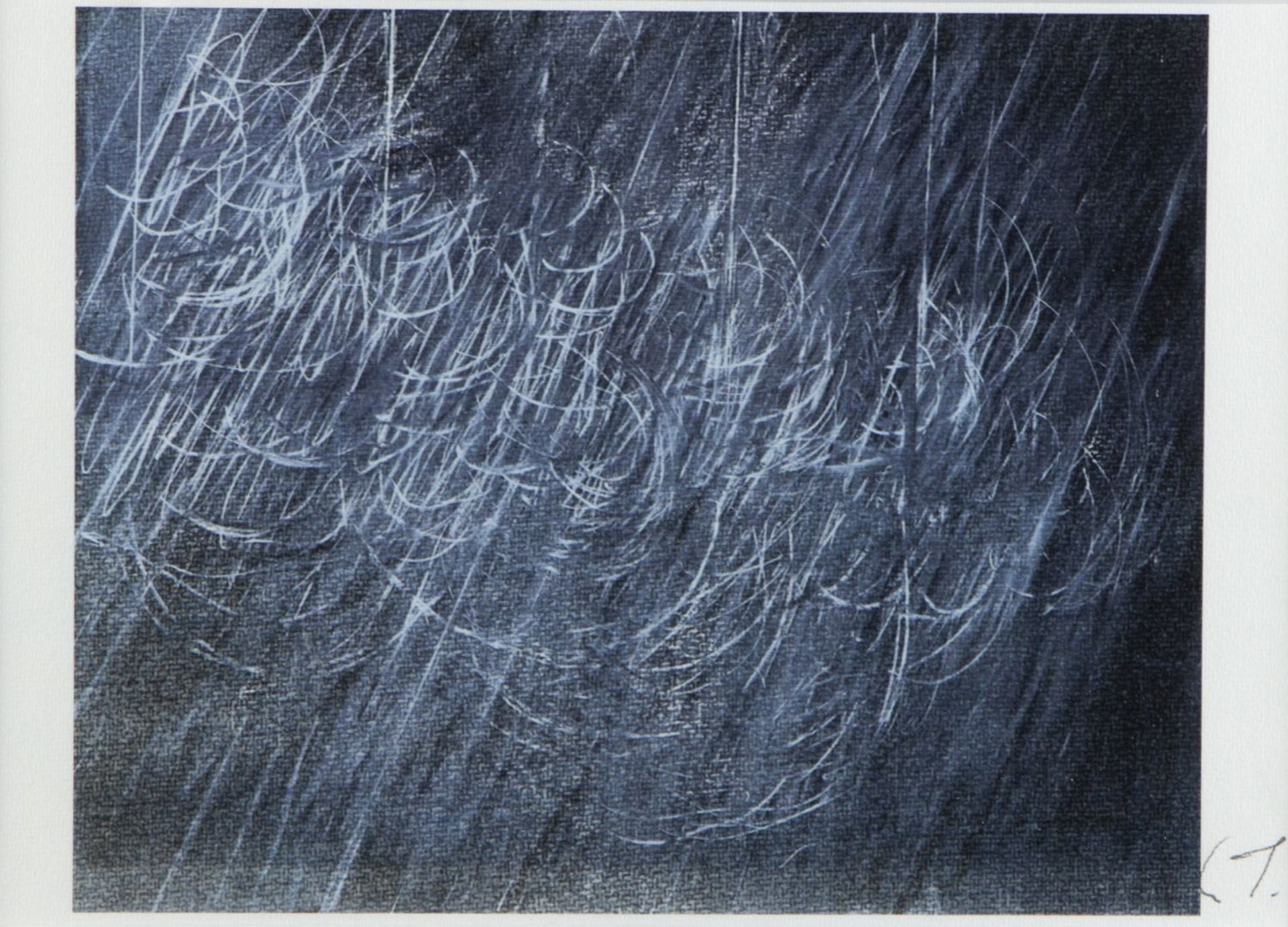 Twombly, Cy. 1929 Lexington - Rom 2011 Komposition in Blau-Weiß. Farboffset. Monogr. 20 x 25 cm. Ver