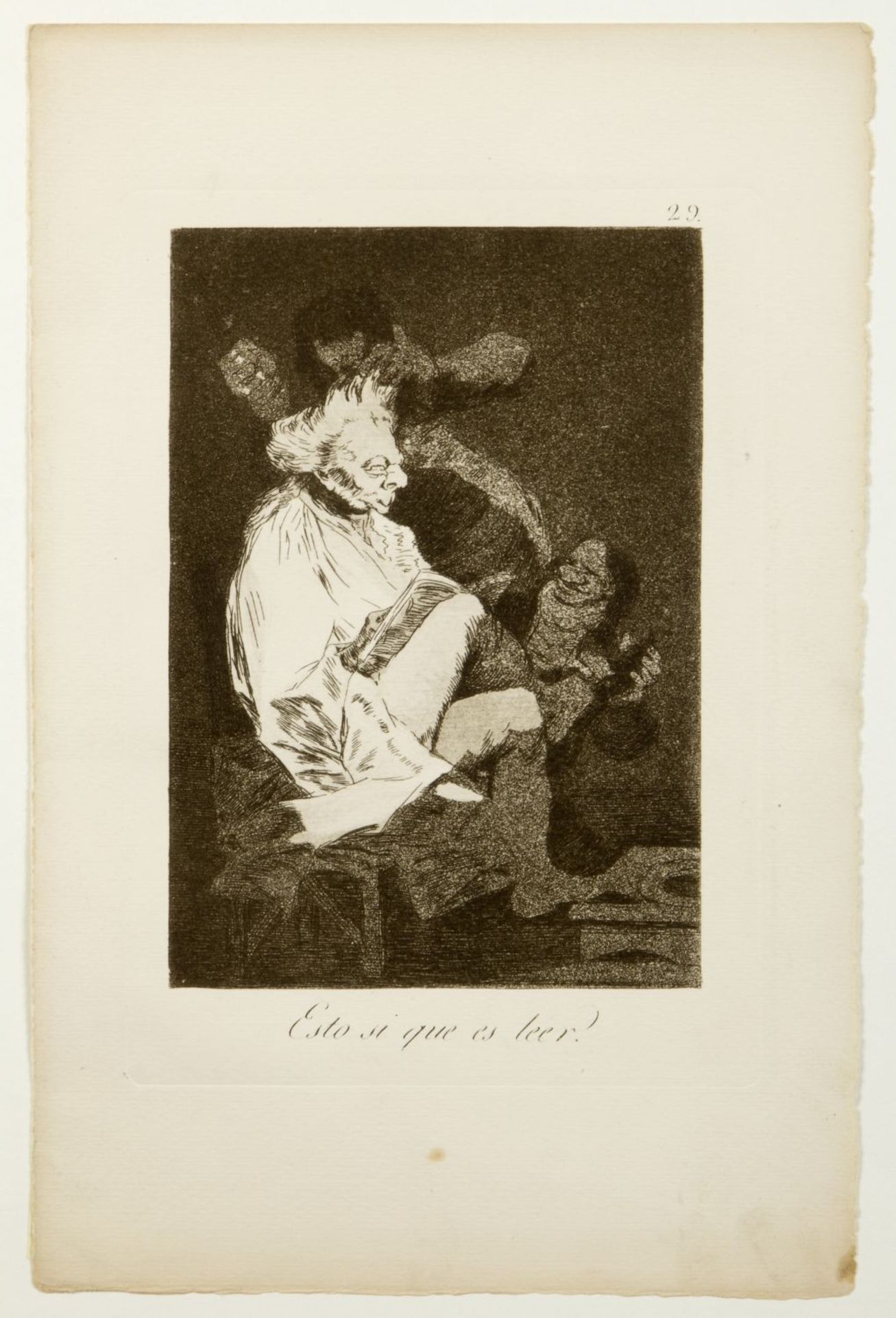 Goya Caprichoa. 10 Heliogravuren nach den Radierungen. Bis 21,5 x 15 cm. - Bild 3 aus 9