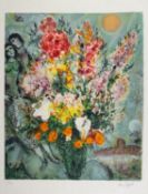 Chagall, Marc. 1887 Witebsk - Paul de Vence 1985 Bouquet de fleurs. Farblithographie nach einem Gemä