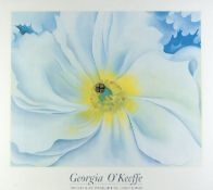 O'Keeffe, Georgia. 1887 - 1986 White Flower, Plakat für Clevelandmuseum of Art. 91 x 101 cm.