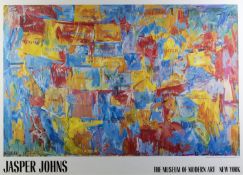 Johns, Jasper. 1930 Map of the USA. Farbplakat für das Metropolitan Museum of Art 1989. 121 x 171 cm