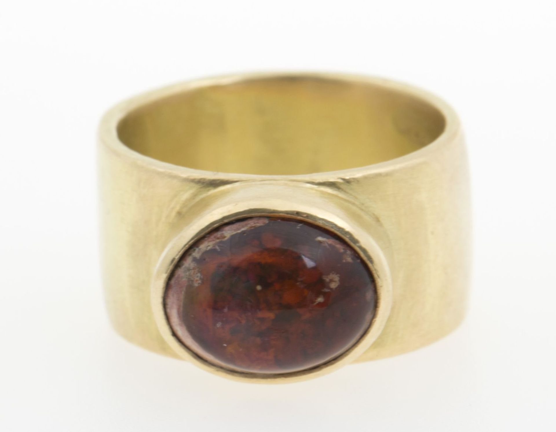 Moderner Opal-Ring Gelbgold 750. - Bild 2 aus 3