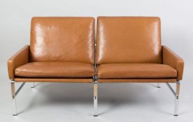 Zweisitzersofa FK 6722 Verchromter