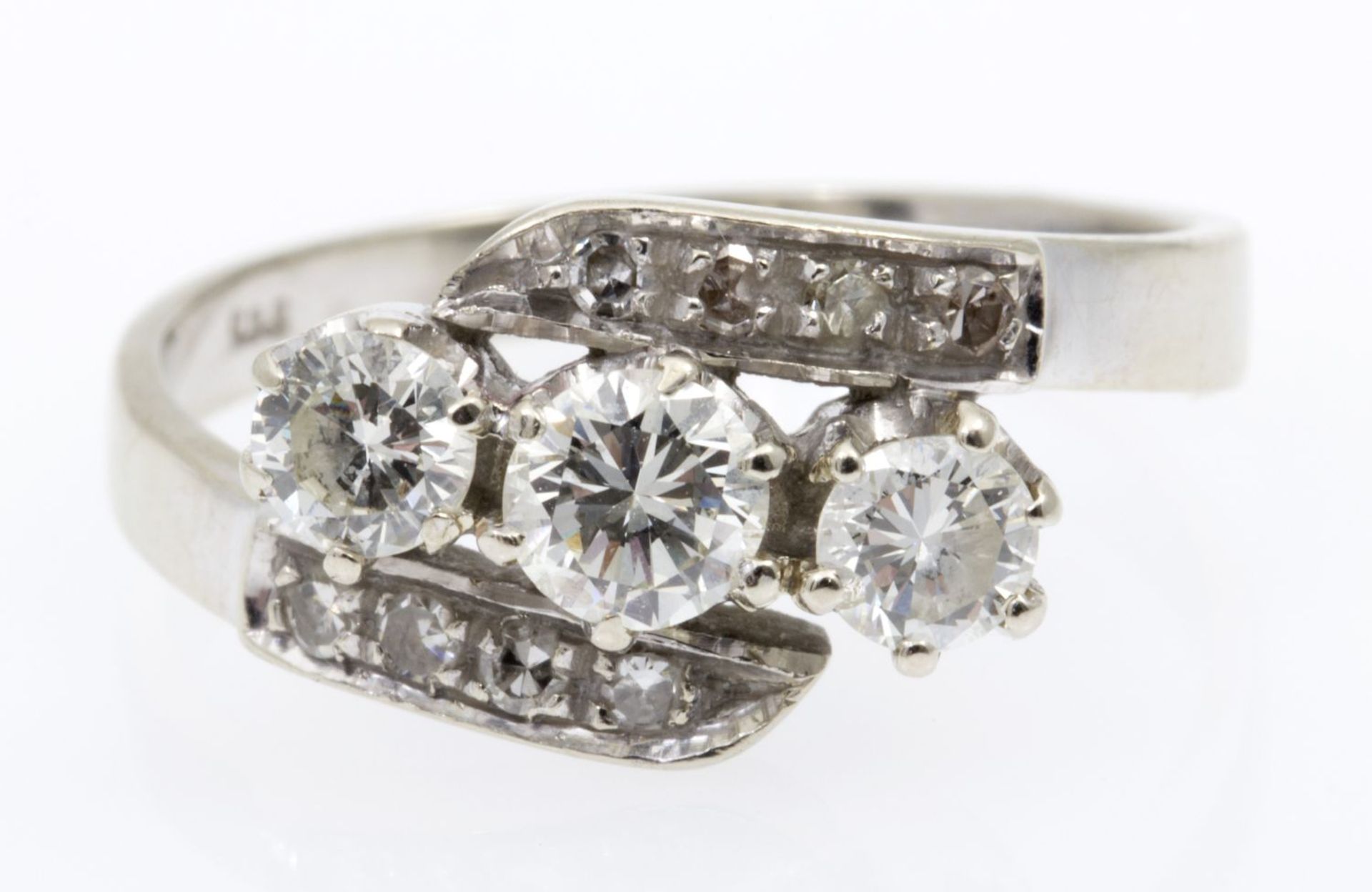 Brillant-Diamant-Ring Weißgold 585. - Bild 2 aus 3
