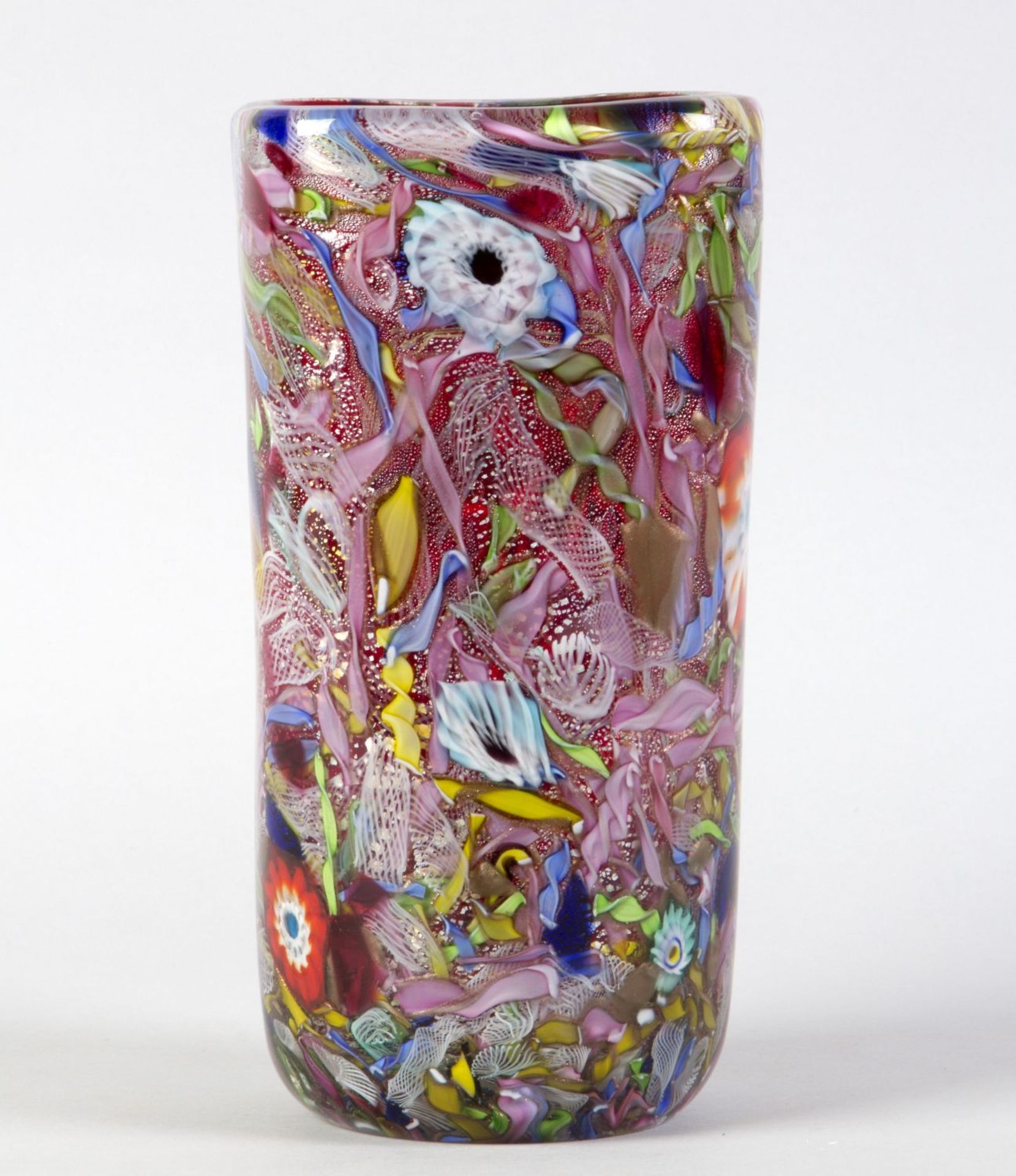 Murano-Vase "Bizantino" Farbloses