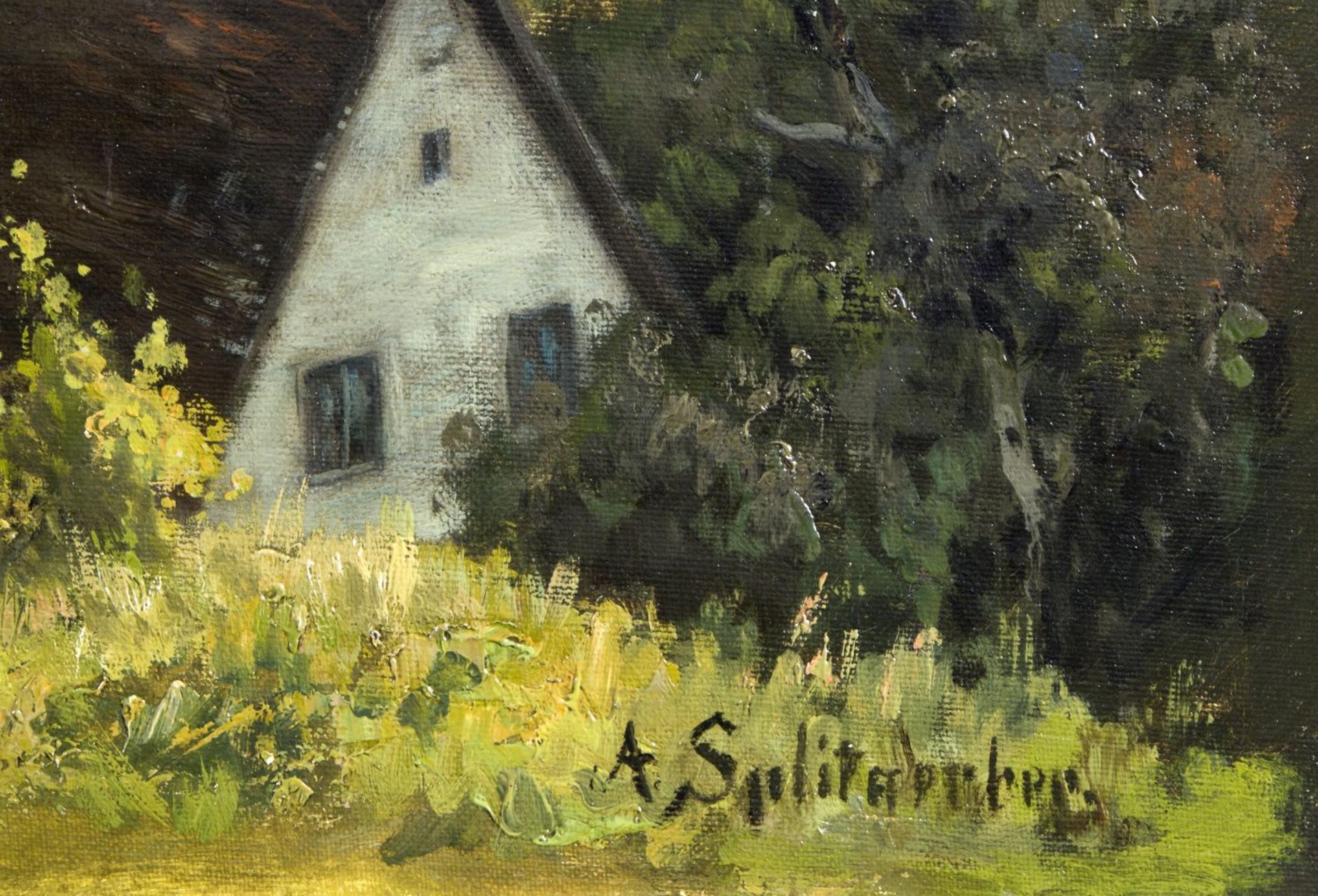 Splitgerber, August Karl Martin. 1844 Steingaden - München 1918 Am Starnberger See. Öl/Lwd., doublie - Bild 2 aus 3