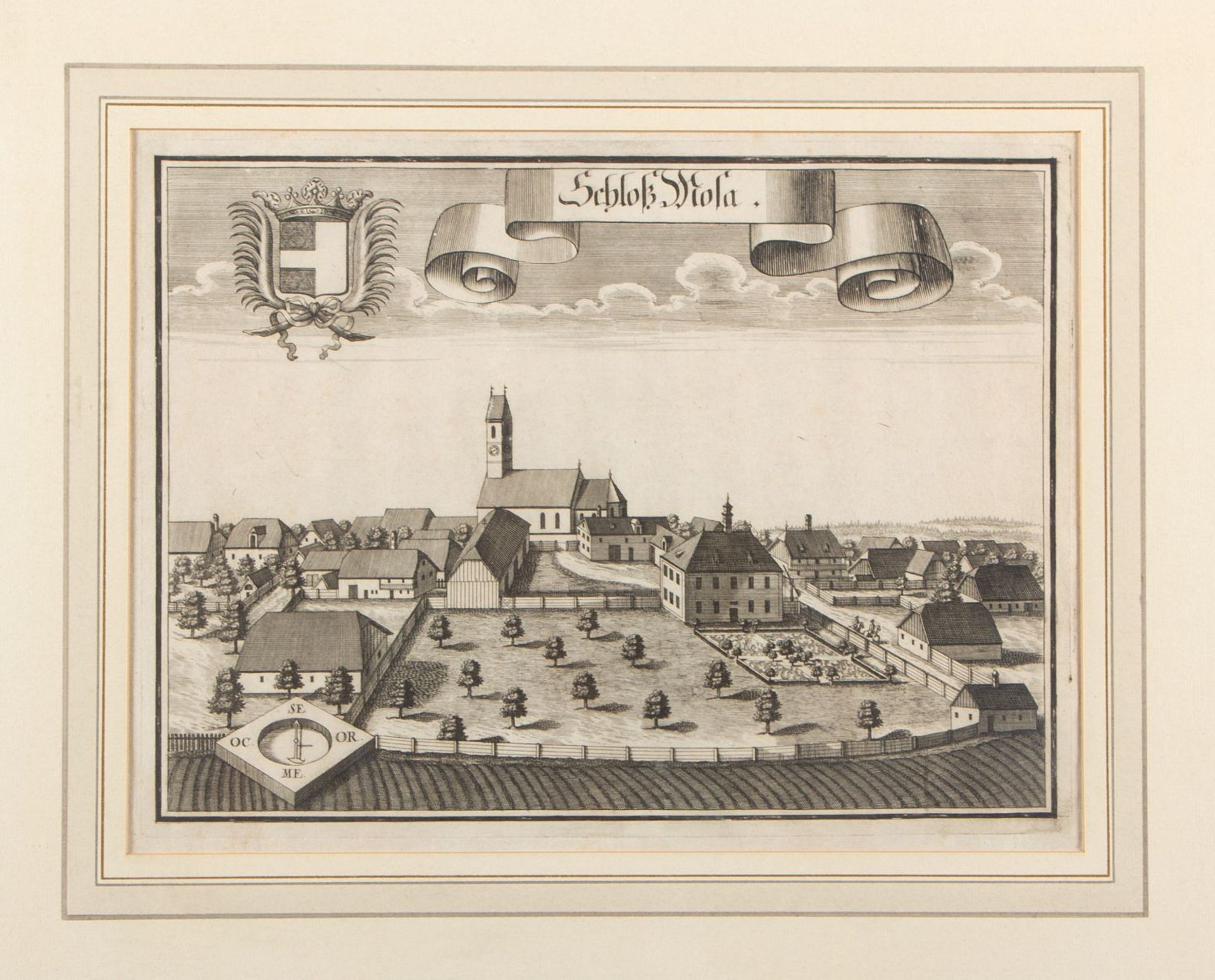 Daullée. Wening u.a. Travauy d'un port de mer. Sitz Neuhausen. Schloss Mosa. München aus der Vogelsc - Bild 4 aus 5