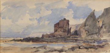 Compton, Edward Harrison. 1881 - Feldafing - 1960 Sandy mouth. Aquarell. Sign. und bet. 18 x 36,5 cm