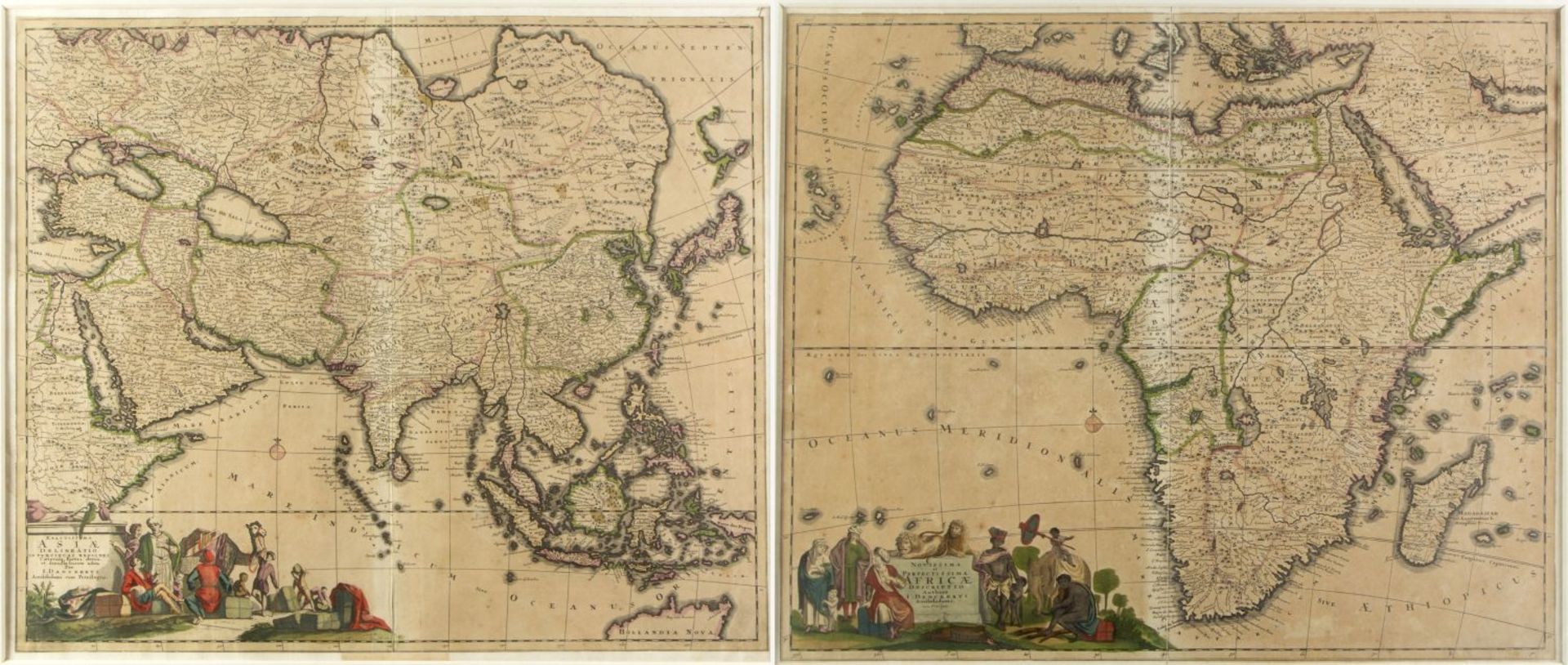 Homann, Johann Baptist. Danckerts, Justus Motus Planetarum Superiorum. Karten von Asien und Afrika. - Image 3 of 5