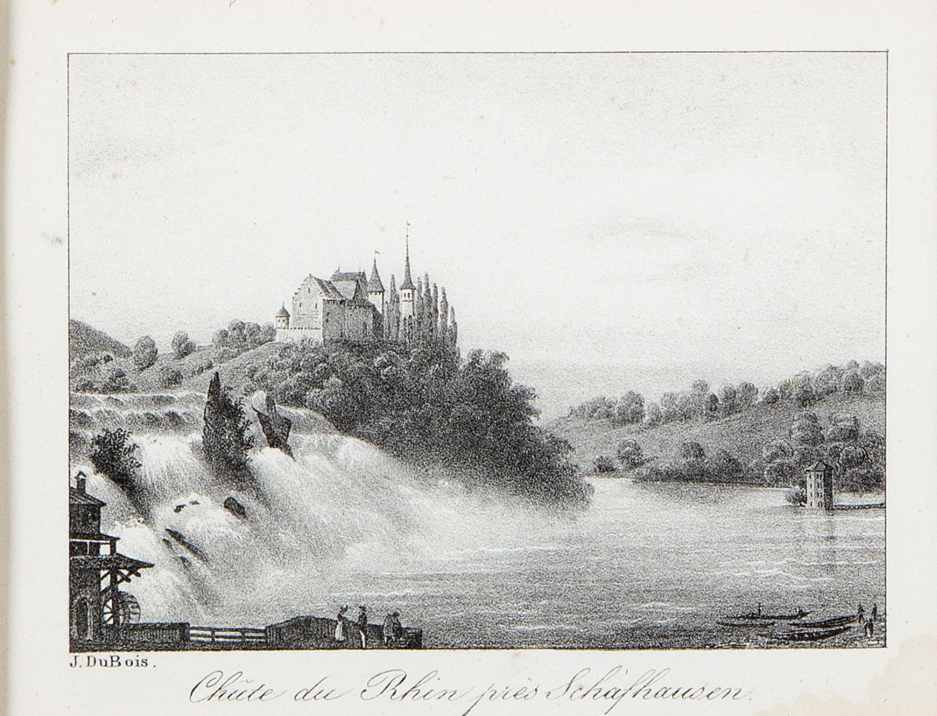 Steinicken. Bella della. Dubois u.a. Ansichten von Starnberg. Landschaft mit einer Brücke. Chute du  - Bild 6 aus 9