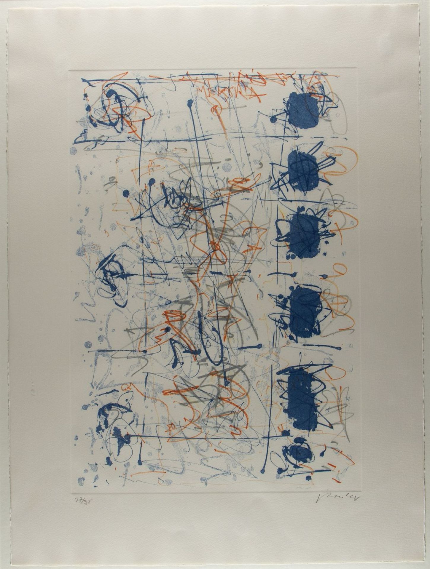 Antes, Horst. Markos, Andras Olympiaplakat 1972. Ohne Titel. 1 Farblithographie. 1 Farbradierung. Bi - Image 2 of 3
