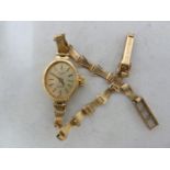 A ladies 9ct gold Everite Quartz wristwatch, 7.3 grms approx