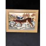 Kerry Goodwin for Moorcroft Pottery ? A Lynx Revealed Plaque, 125th Anniversary RSPB A Homage to