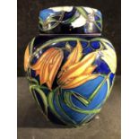 Philip Gibson for Moorcroft Pottery - A Loch Hope pattern ginger jar and cover, dated 2004,