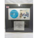 Oasis, Definitely Maybe - an In-house award mounted CD Disk, presented to Matrix Maison Rouge to