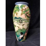 Phillip Gibson for Moorcroft Pottery - A large Swaledale Autumn pattern vase, Limited Edition 17/20,