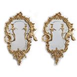 A PAIR OF FRENCH MIRROR-SCONCES, 19TH CENTURY