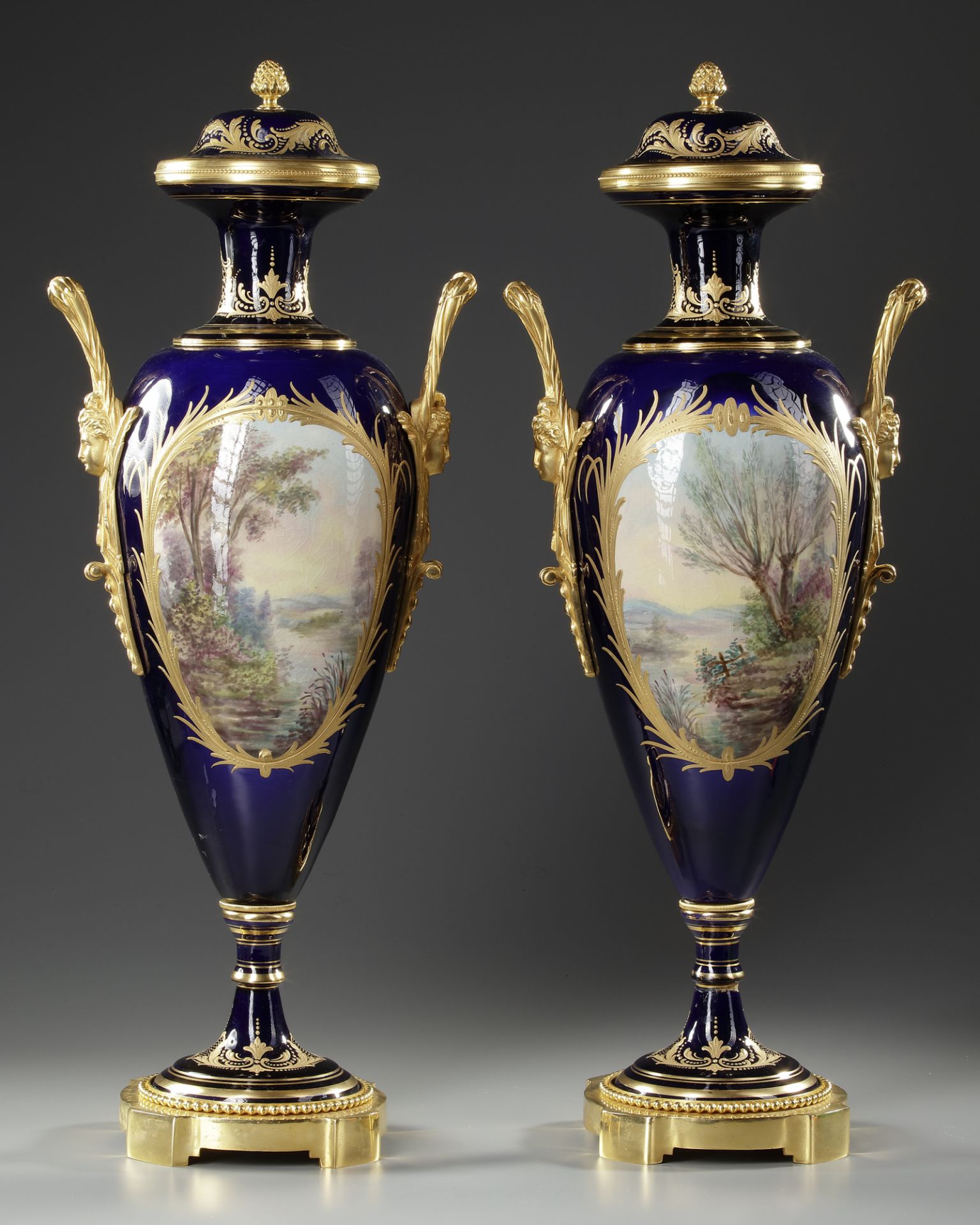 A PAIR OF SEVRES VASES, FRANCE, LATE 19TH CENTURY - Image 2 of 3