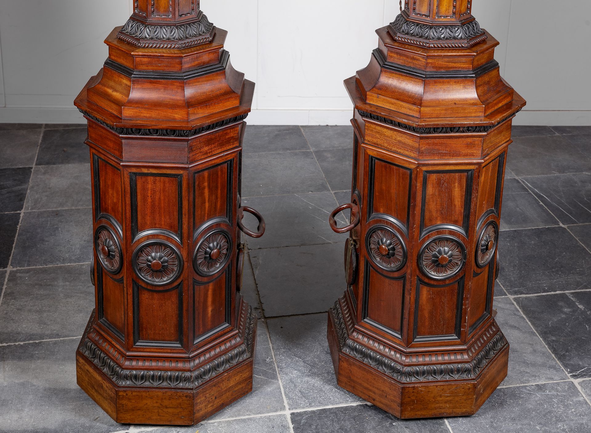 A PAIR OF LARGE STANDING FRENCH GIRANDOLES, 19TH CENTURY - Image 3 of 3