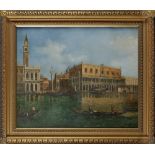 A PAINTING DEPICTING THE GRAND CANAL, 20TH CENTURY