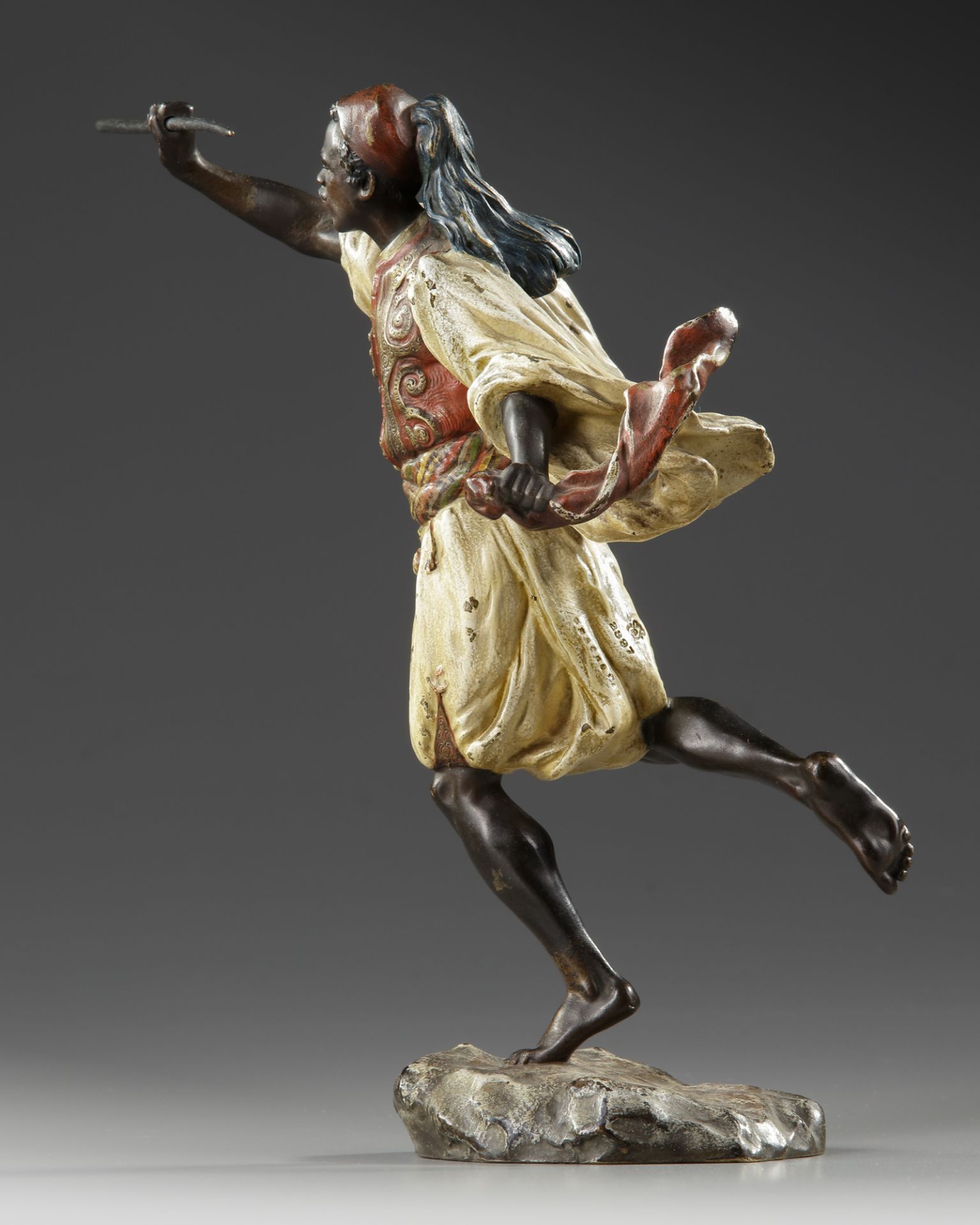 AN ORIENTALIST BRONZE, BY FRANZ BERGMANN, 19TH CENTURY - Image 2 of 4