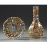 A BOHEMIAN CUT-GLASS HUQQA BASE, LATE 19TH CENTURY