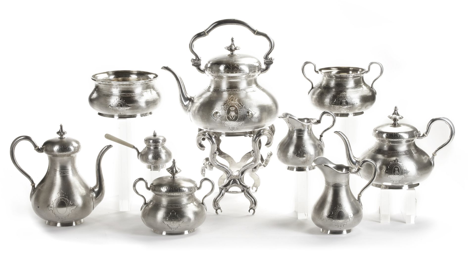 A COFFEE AND TEA SERVICE SET, 19TH CENTURY