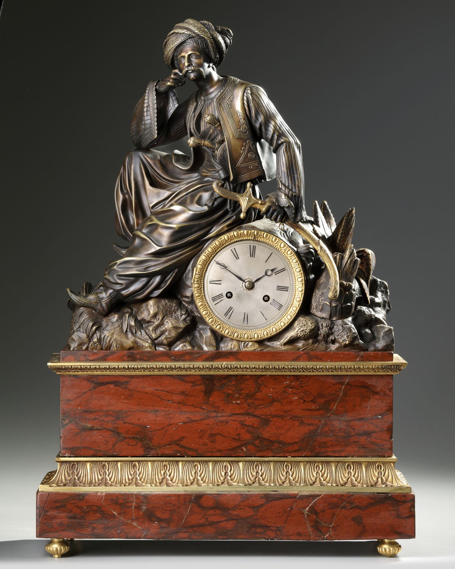 AN ORIENTALIST CLOCK, FRANCE, 19TH CENTURY