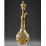 A BOHEMIAN GLASS HUQQA, 19TH CENTURY