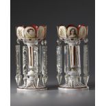 A PAIR OF BOHEMIAN CRYSTAL LUSTERS, LATE 19TH CENTURY