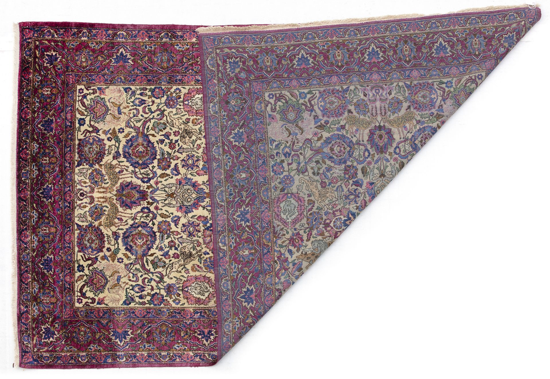 A TEHRAN SILK RUG, 1900 - Image 6 of 9