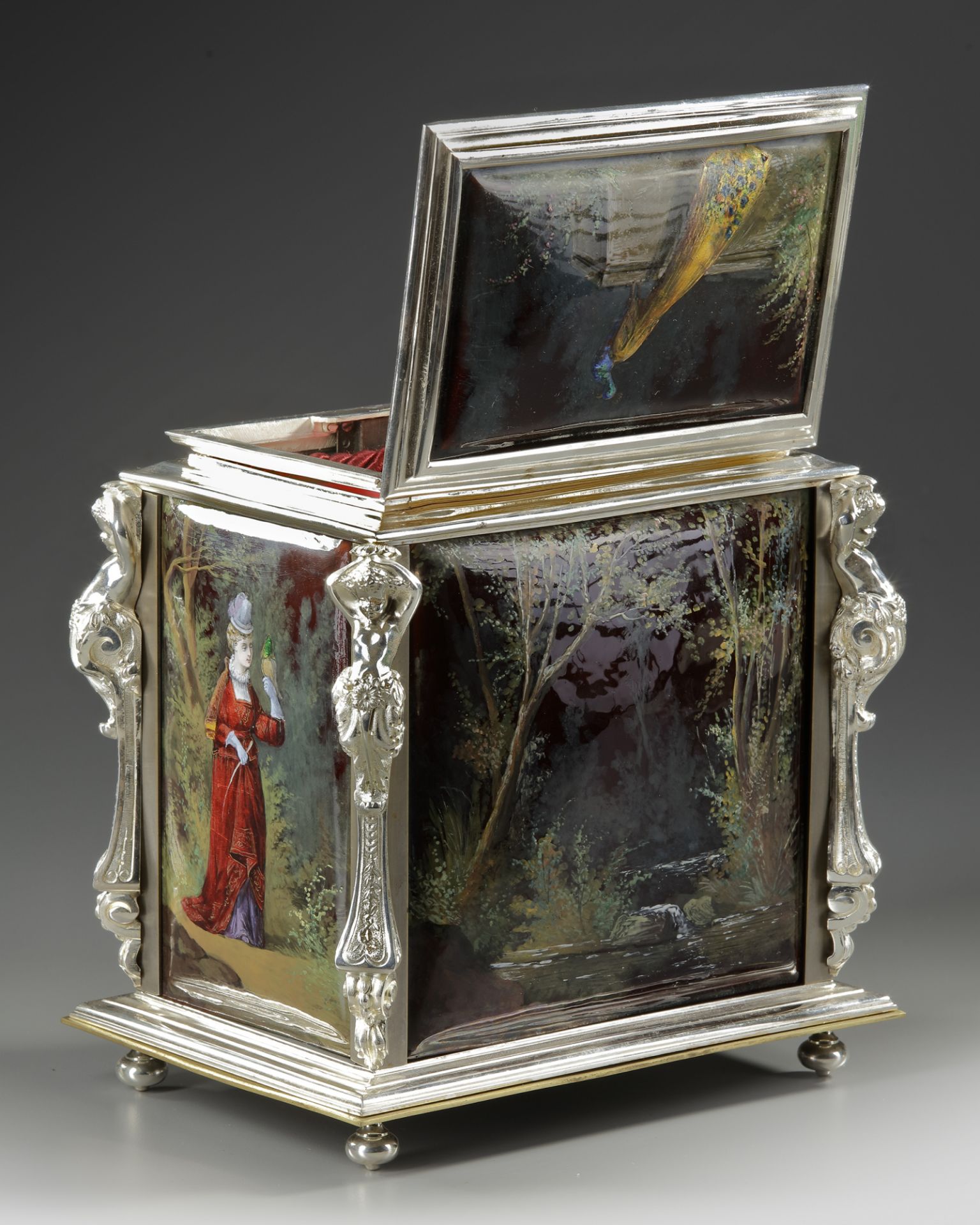 A JEWELRY BOX, FRANCE, LATE 19TH CENTURY - Image 3 of 5