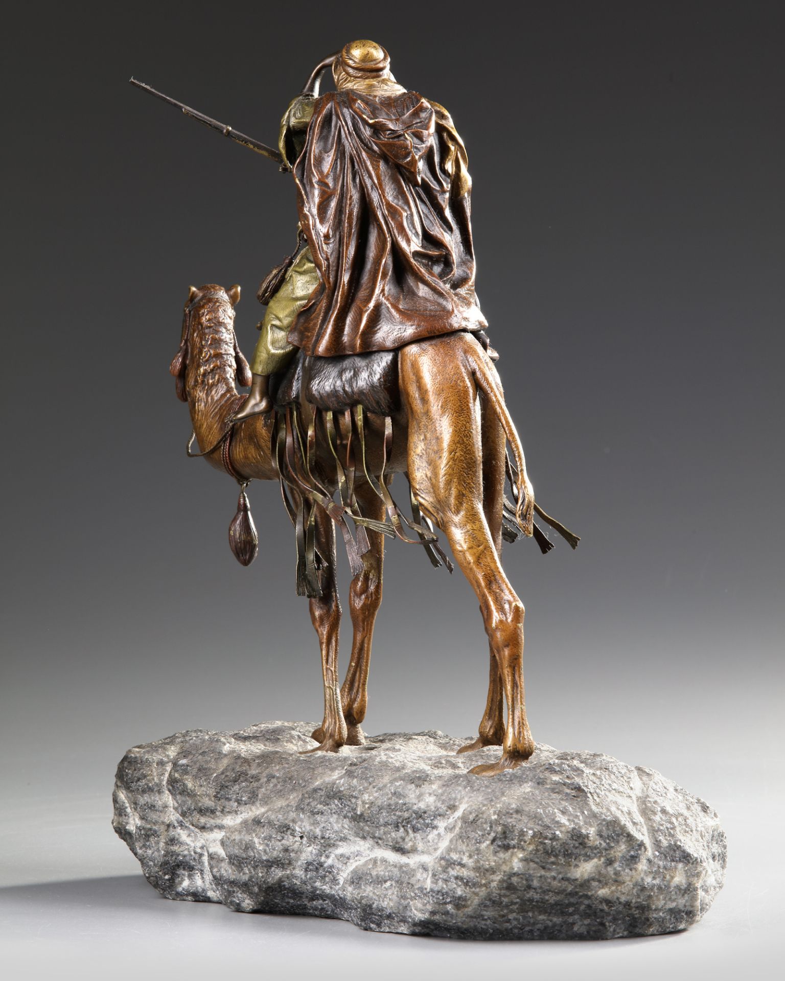 AN ORIENTALIST VIENNA BRONZE BY FRANZ BERGMANN, LATE 19TH CENTURY - Image 4 of 4