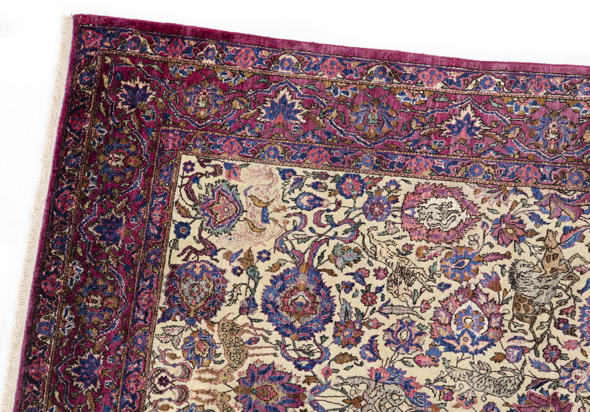 A TEHRAN SILK RUG, 1900 - Image 3 of 9