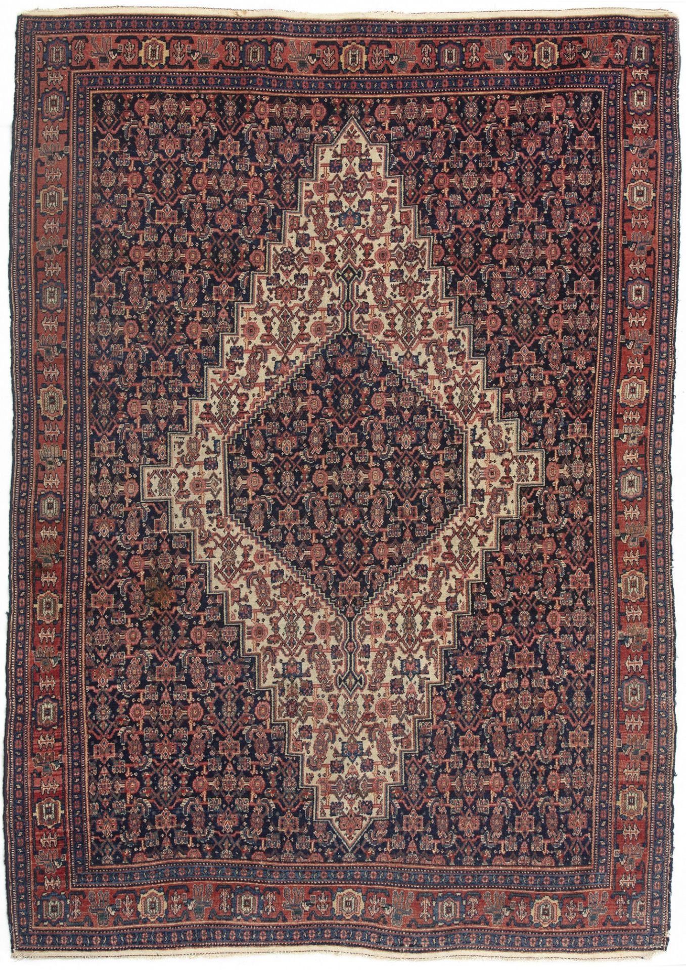 A SENE RUG WITH MAHI DESIGN, 1920