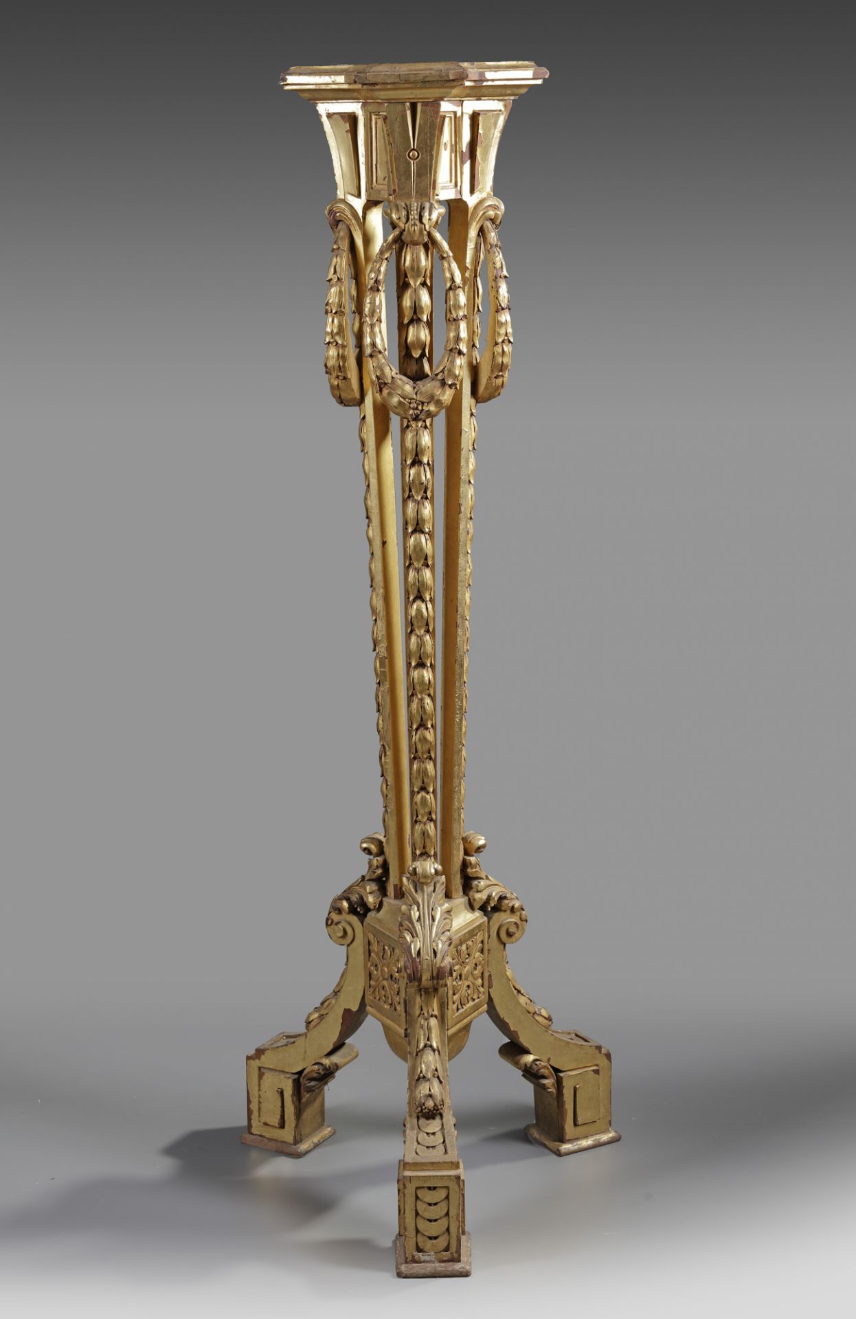 A FRENCH TRIPOD STAND, NAPOLEON III STYLE, LATE 19TH CENTURY