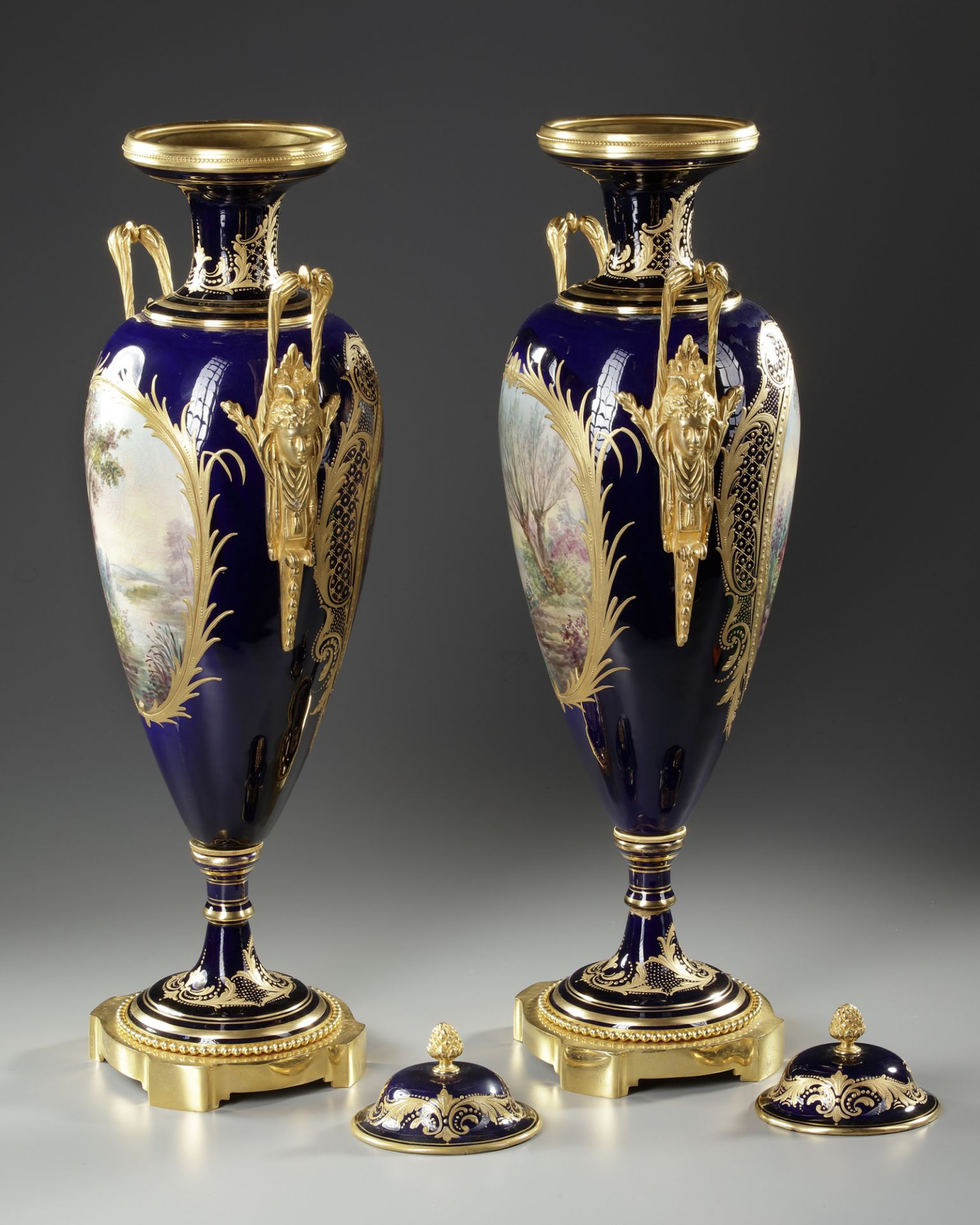 A PAIR OF SEVRES VASES, FRANCE, LATE 19TH CENTURY - Image 3 of 3