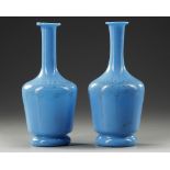 A PAIR OF OPALINE CARAFES, LATE 19TH CENTURY