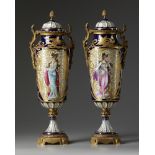 A PAIR OF ART NOUVEAU STYLE VASES, LATE 19TH CENTURY